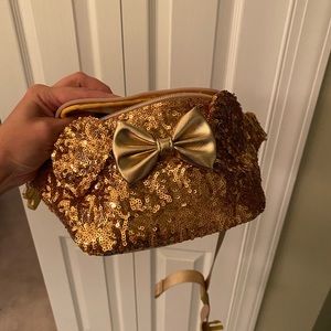 Loungefly Gold Sequin Minnie Mouse Fanny Pack